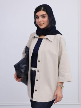 ‏شومیز کتان پاییزه کد 21993