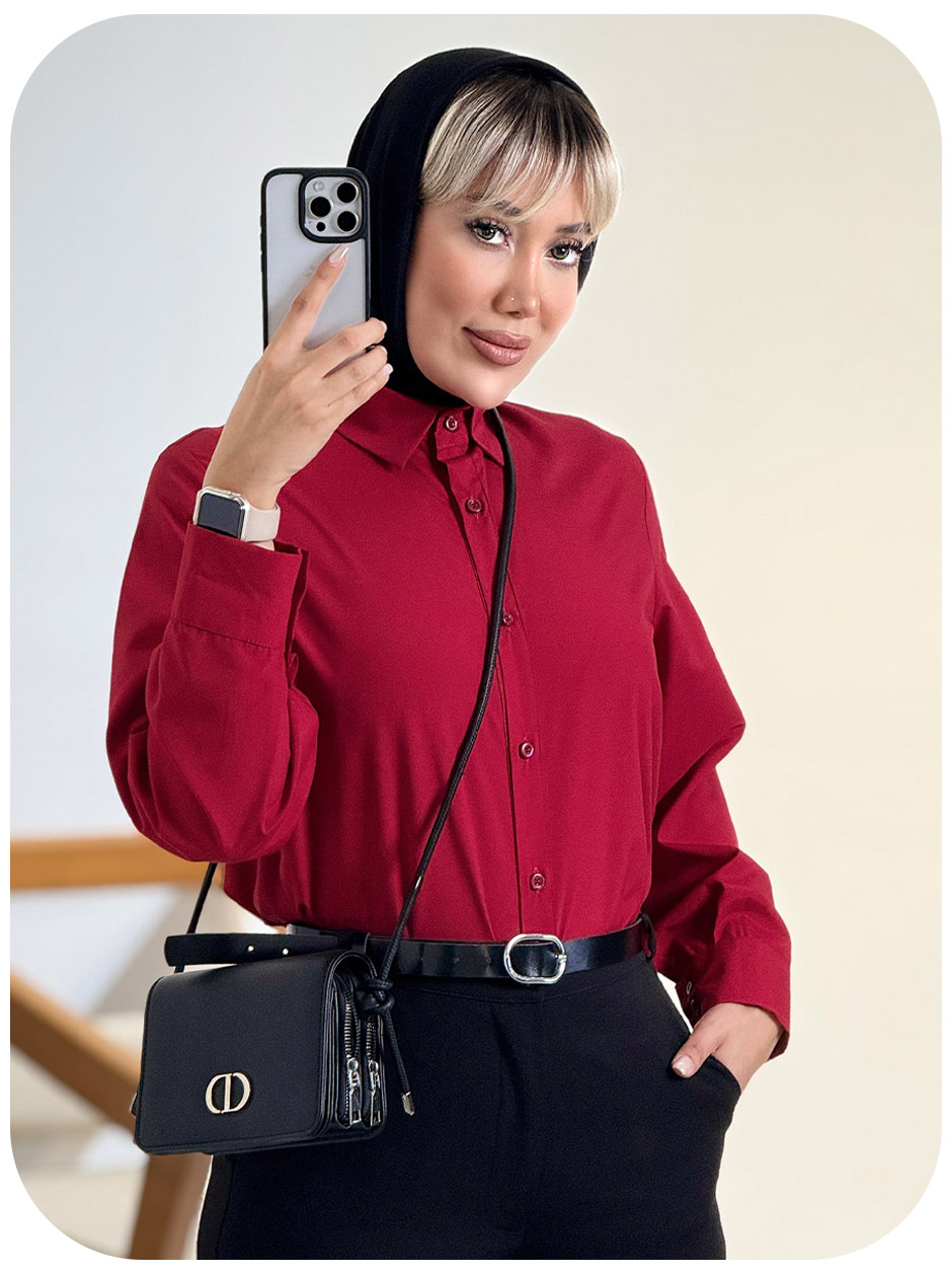 شومیز سفید ( بیسیک )